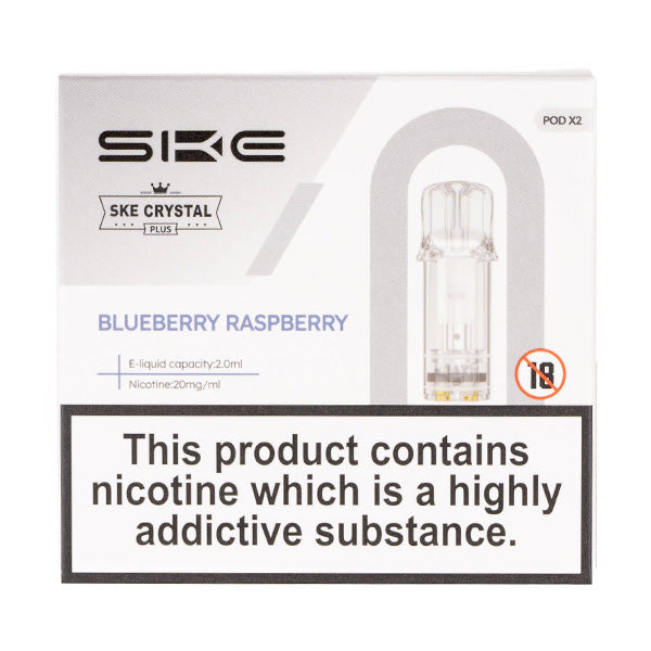 SKE Crystal Plus Prefilled Pods -  Blueberry Raspberry