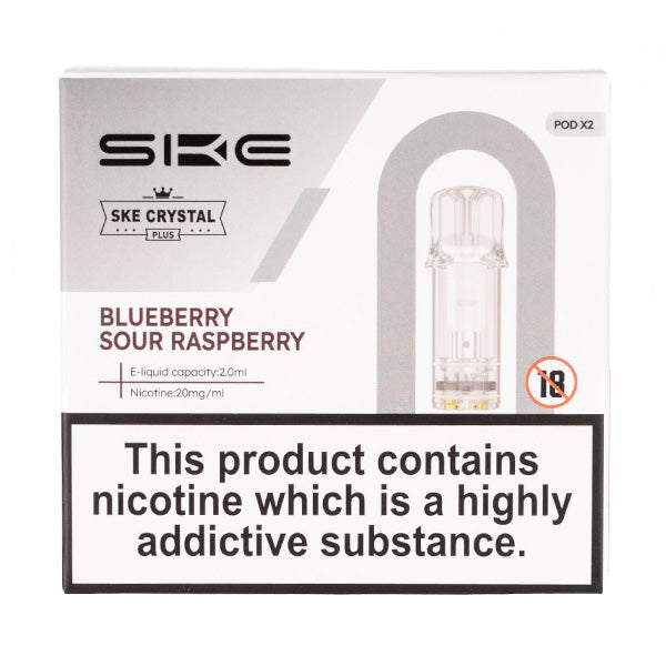 SKE Crystal Plus Prefilled Pods -  Blueberry Sour Raspberry