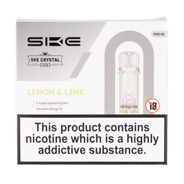 SKE Crystal Plus Prefilled Pods -  Lemon & Lime