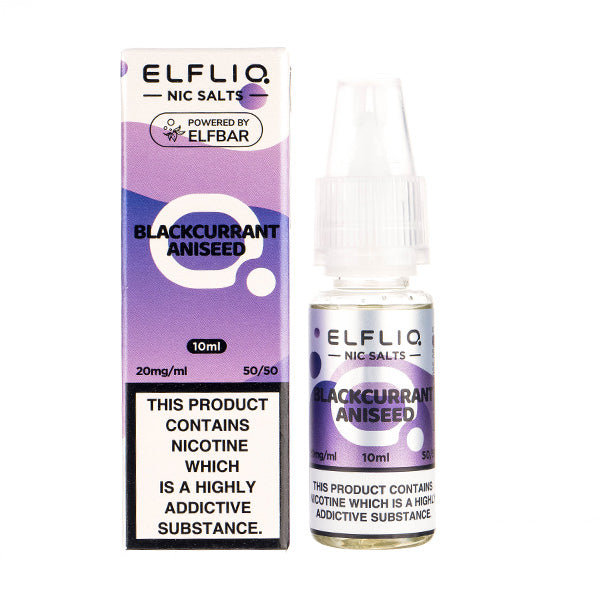 Elf Bar ELFLIQ - Blackcurrant Aniseed 10ml (Nic Salt)
