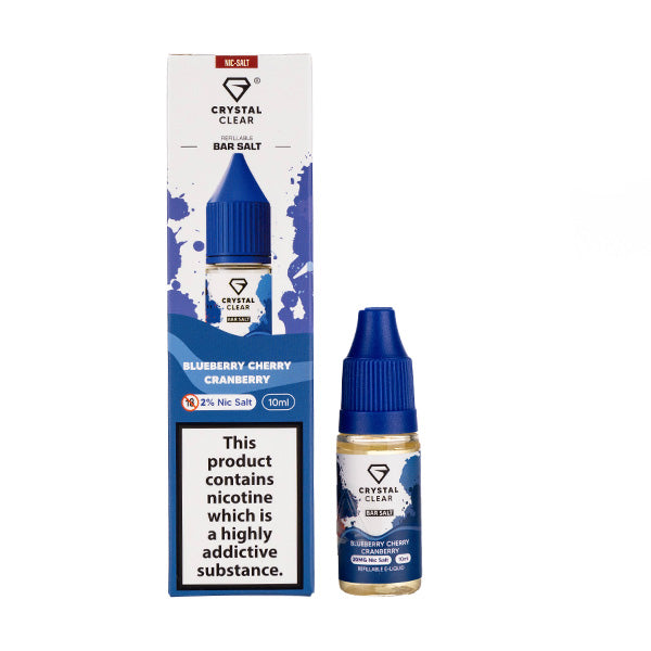 Crystal Clear Nic Salts - Blueberry Cherry Cranberry
