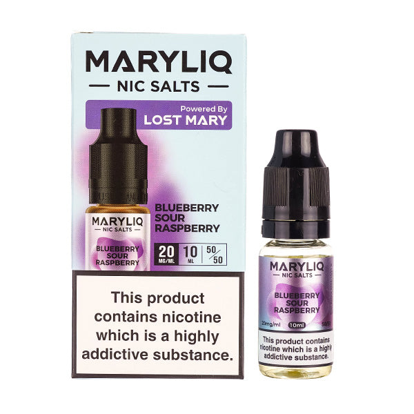 Lost Mary MaryLiq -  Blueberry Sour Raspberry 10ml (Nic Salt)