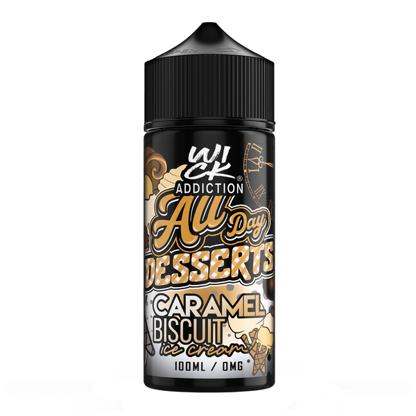 All Day Desserts - Caramel Biscuit Ice Cream 100ml (Shortfill)
