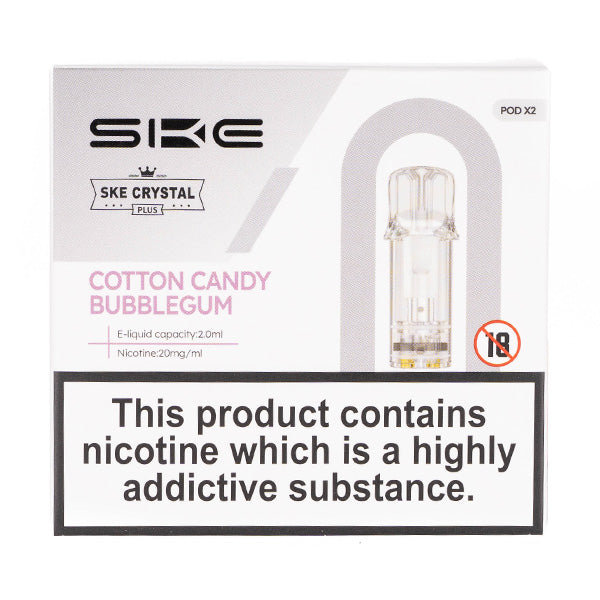 SKE Crystal Plus Prefilled Pods -  Cotton Candy Bubblegum