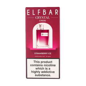 Elf Bar Crystal CR600 Disposable - Strawberry Ice