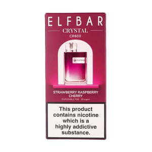 Elf Bar Crystal CR600 Disposable - Strawberry Raspberry Cherry