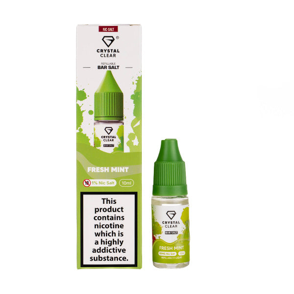 Crystal Clear Nic Salts - Fresh Mint