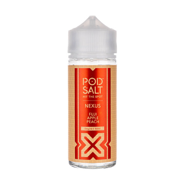 Fuji Apple Peach 100ml Shortfill E-liquid by Pod Salt Nexus