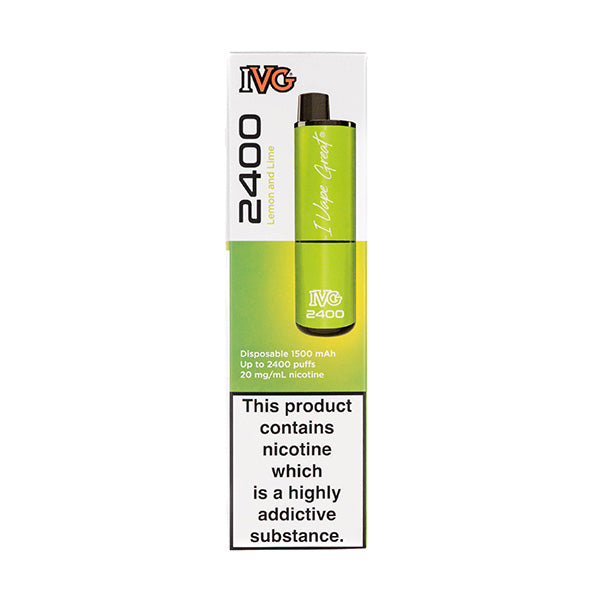 IVG 2400 Disposable - Lemon & Lime (4 x 2ml)