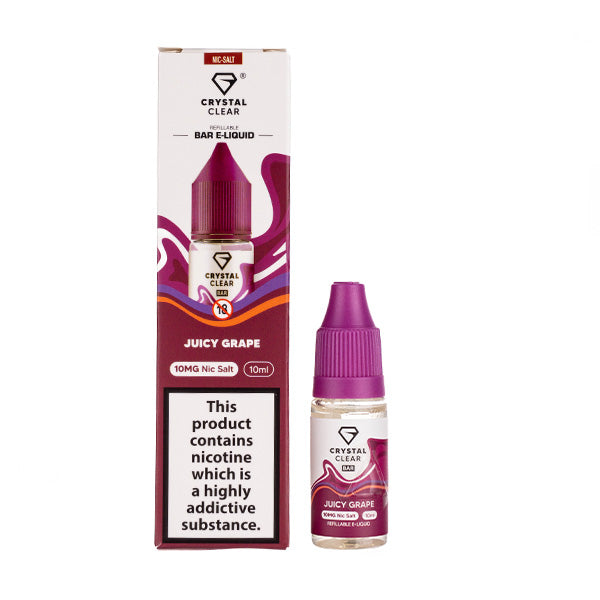 Crystal Clear Nic Salt  - Juicy Grape