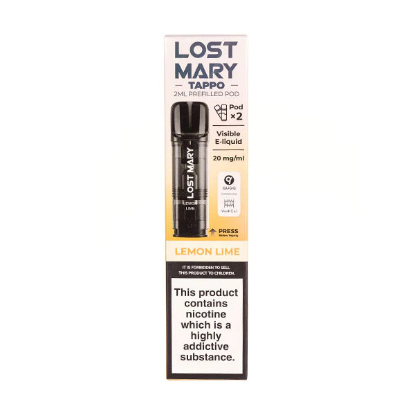 Lost Mary Tappo prefilled Pods - Lemon & Lime