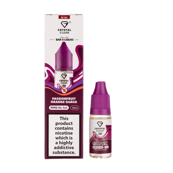 Crystal Clear Nic Salt  - Passionfruit Orange Guava
