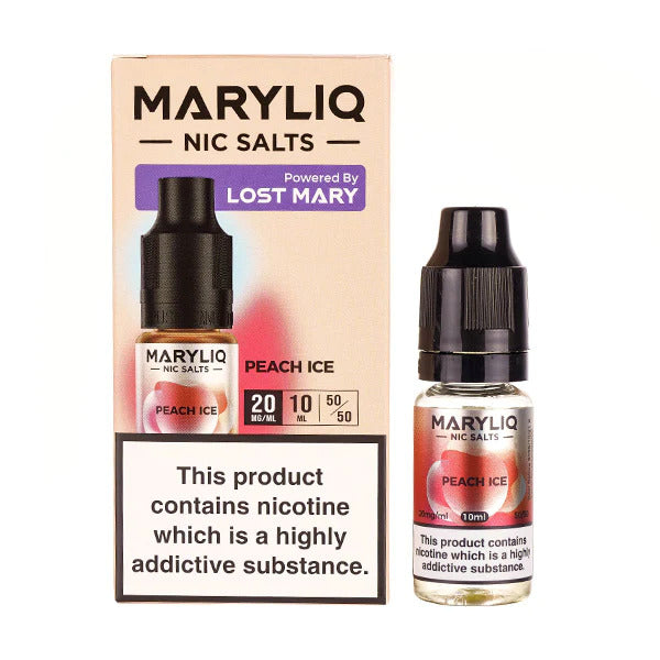 Lost Mary MaryLiq -  Peach Ice 10ml (Nic Salt)