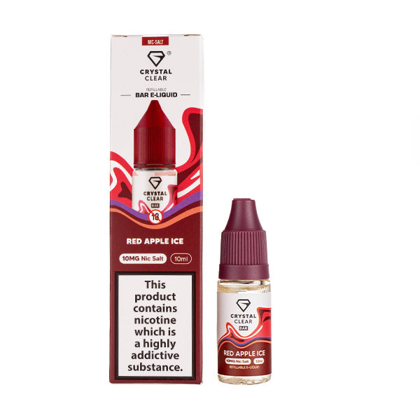 Crystal Clear Nic Salt  - Red Apple Ice