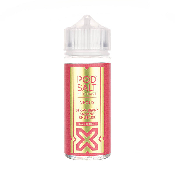 Strawberry Banana Rhubarb 100ml Shortfill E-liquid by Pod Salt Nexus