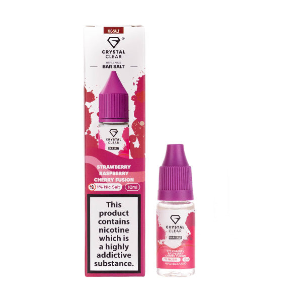 Crystal Clear Nic Salt  -  Strawberry Raspberry Cherry