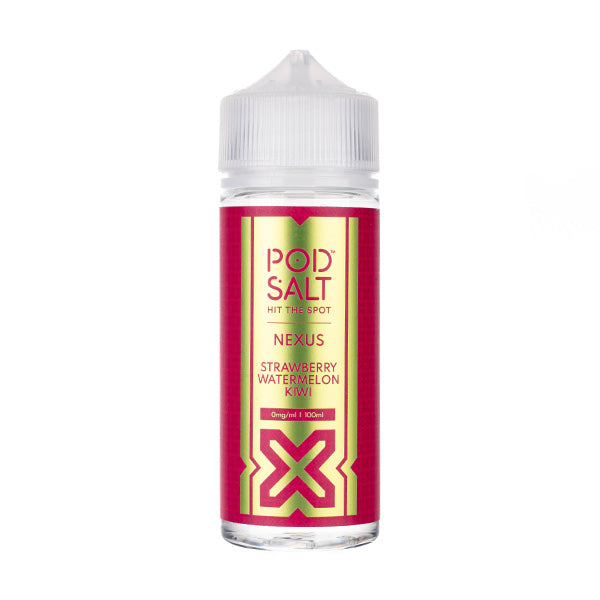 Strawberry Watermelon Kiwi 100ml Shortfill E-liquid by Pod Salt Nexus