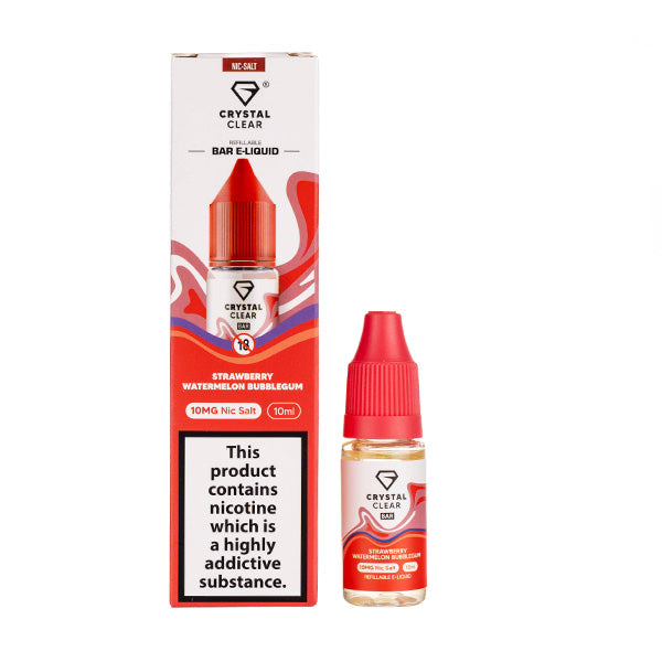 Crystal Clear Nic Salt  - Strawberry Watermelon Bubblegum