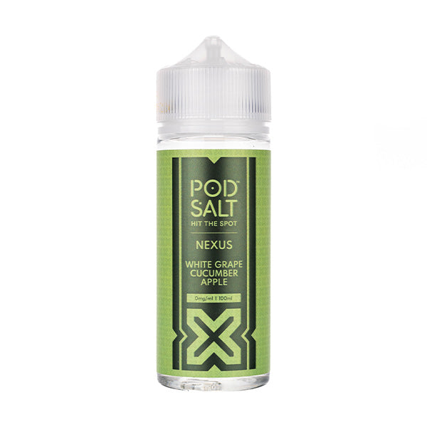 White Grape Cucumber Apple 100ml Shortfill E-liquid by Pod Salt Nexus