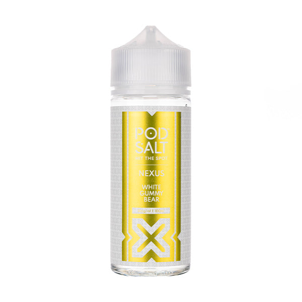 White Gummy Bear 100ml Shortfill E-liquid by Pod Salt Nexus