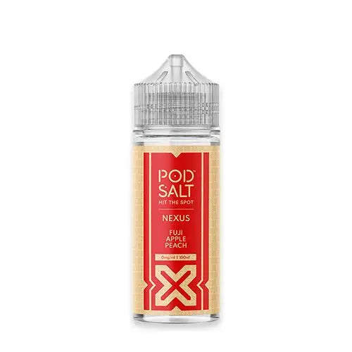 Fuji Apple Peach 100ml Shortfill E-liquid by Pod Salt Nexus
