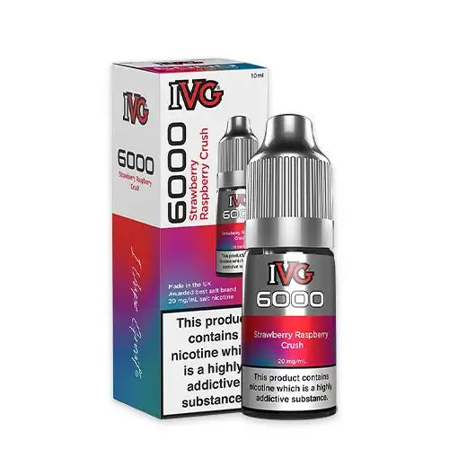 IVG 6000 - Strawberry Raspberry Crush 10ml (Nic Salt)