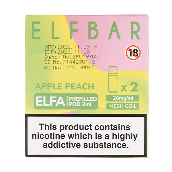 ELF Bar ELFA Prefilled Pods - Apple Peach