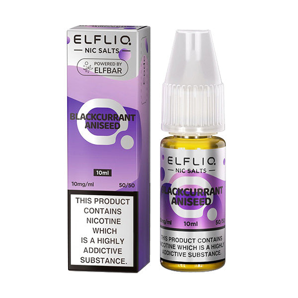 Elf Bar ELFLIQ - Blackcurrant Aniseed 10ml (Nic Salt)