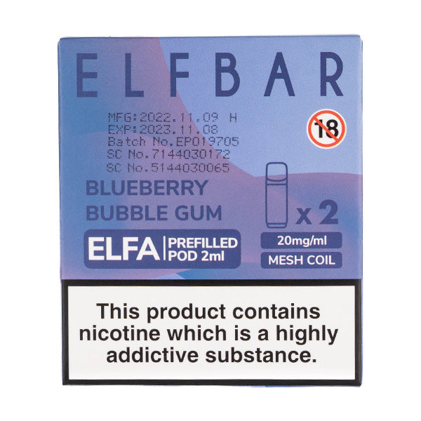 ELF Bar ELFA Prefilled Pods - Blueberry Bubble Gum