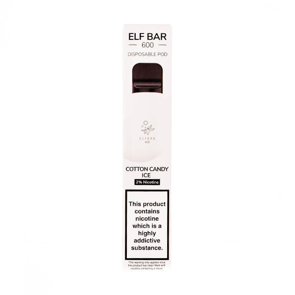 Elf Bar 600 Disposable - Cotton Candy Ice (10mg/20mg)