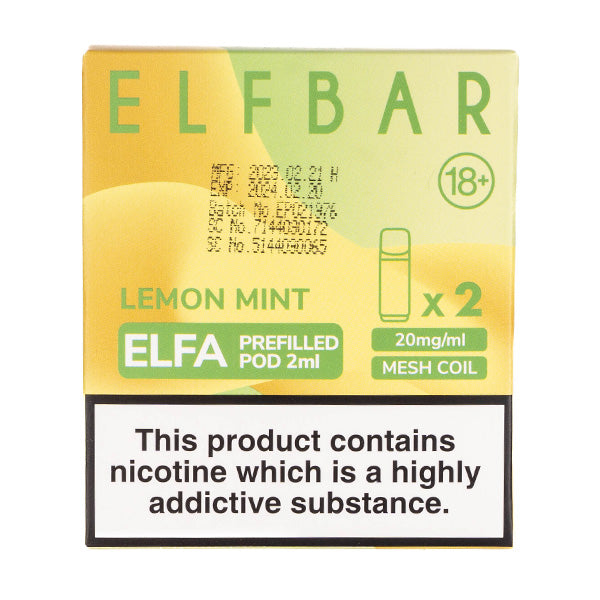 ELF Bar ELFA Prefilled Pods - Lemon Mint