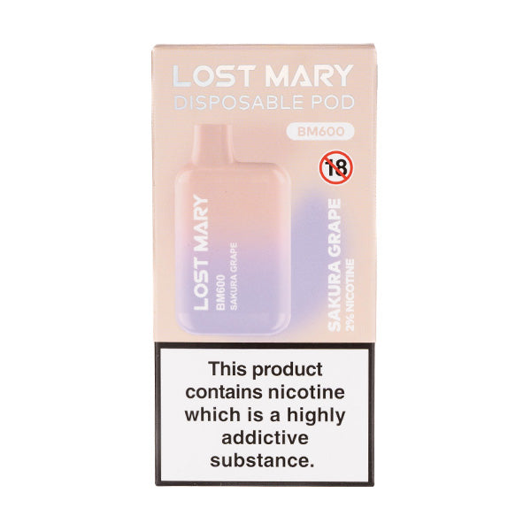 Lost Mary BM600 Disposable - Sakura Grape