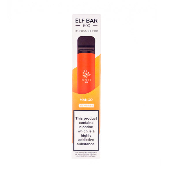 Elf Bar 600 Disposable - Mango (10mg/20mg)