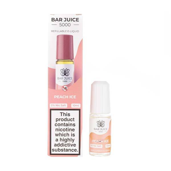 Bar Juice 5000 - Peach Ice 10ml (Nic Salt)