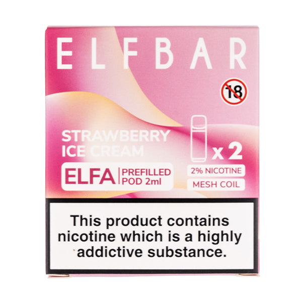 ELF Bar ELFA Prefilled Pods - Strawberry Ice Cream