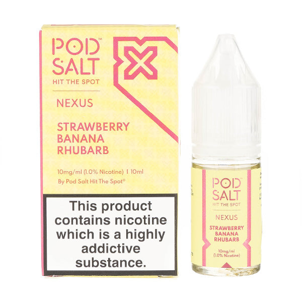Strawberry Banana Rhubarb Nic Salt E-Liquid by Pod Salt Nexus