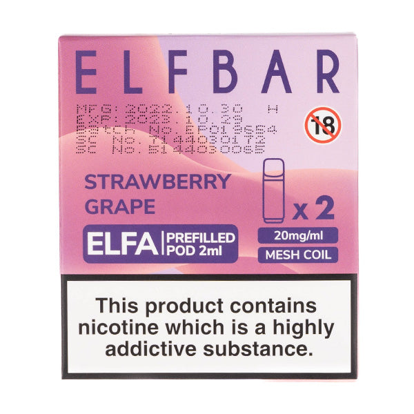 ELF Bar ELFA Prefilled Pods - Strawberry Grape