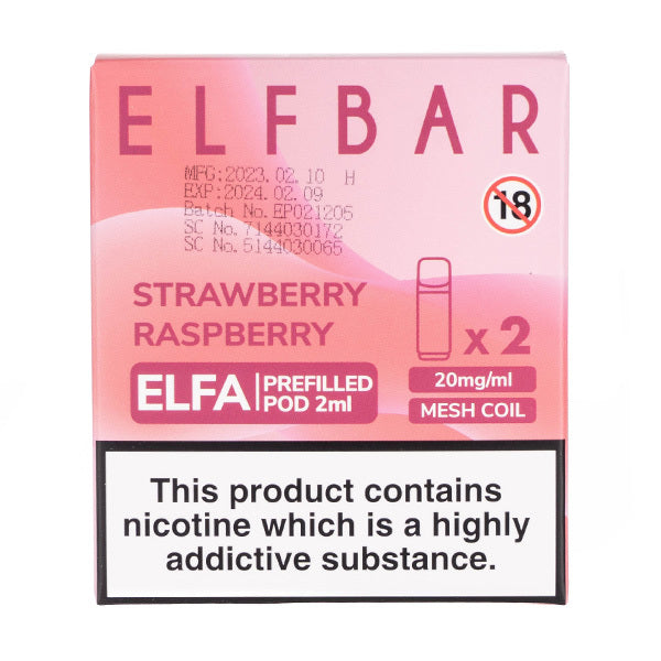 ELF Bar ELFA Prefilled Pods - Strawberry Raspberry