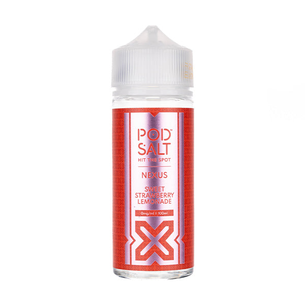 Sweet Strawberry Lemonade 100ml Shortfill E-liquid by Pod Salt Nexus