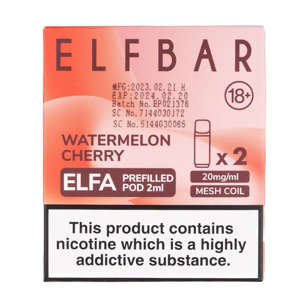 ELF Bar ELFA Prefilled Pods - Watermelon Cherry