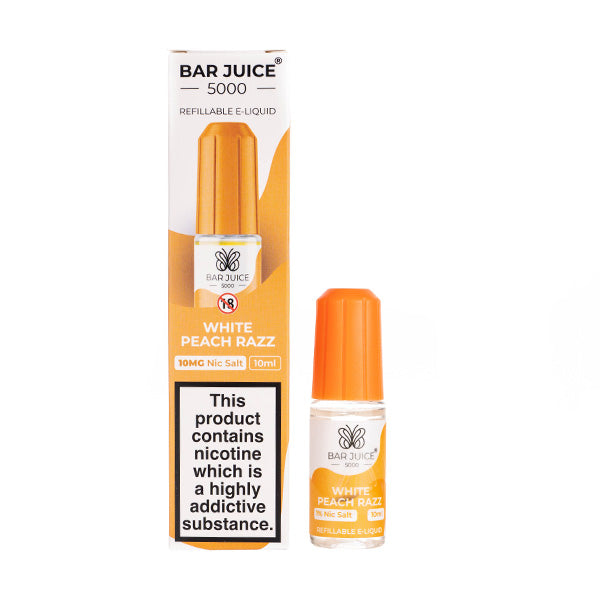 Bar Juice 5000 - White Peach Razz 10ml (Nic Salt)