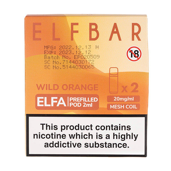 ELF Bar ELFA Prefilled Pods - Wild Orange