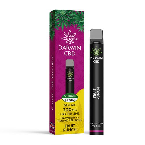 Darwin CBD Disposable Vape - Fruit Punch Isolate (300mg)