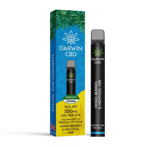 Darwin CBD Disposable Vape - Mixed Berries & Menthol Isolate (300mg)